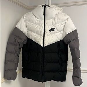 Nike Black and Gray Puffer Jacket